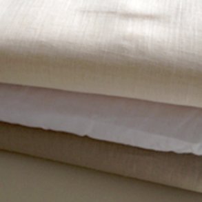 Hør (naturfarvet og bleget)